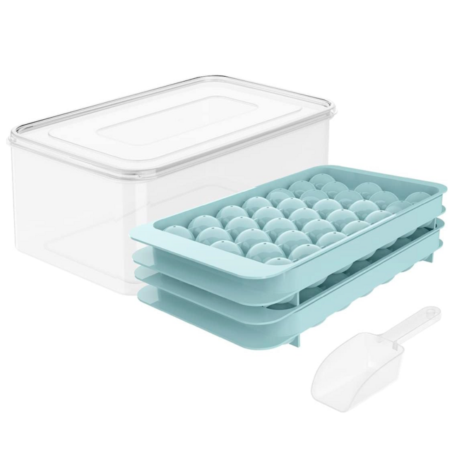 Ice Cube Making Mold and Storage Box with Lid Portable in 2023