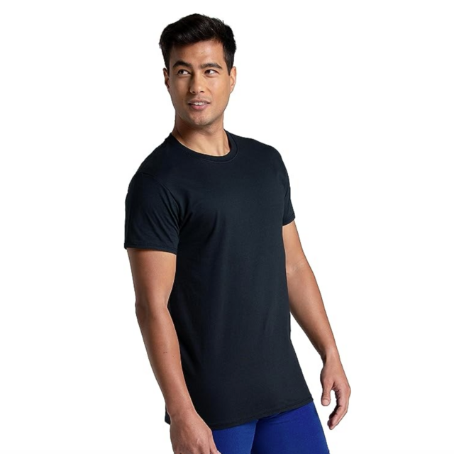 Fruit of the Loom Men's Eversoft Cotton Stay Tucked Crew T-Shirt