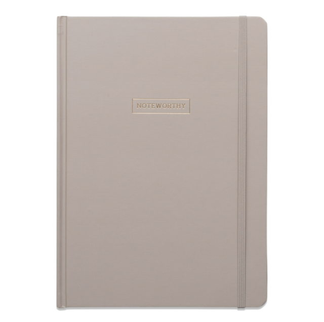 Pen + Gear Hardcover Journal, Taupe, 7.5" x 10.25" x 0.875", 200 Lined Pages