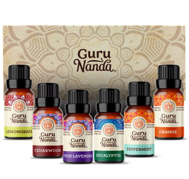 GuruNanda 100% Pure Essential Oils - Set of 6
