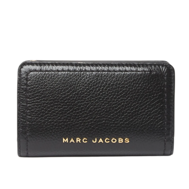 Marc Jacobs Topstitched Compact Zip Wallet