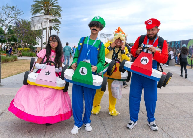 Fun Super Mario Themed Family Costumes