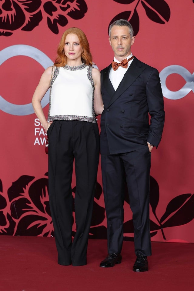 Jessica Chastain and Jeremy Strong