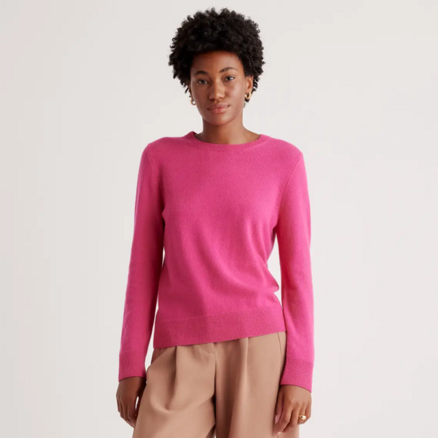 Quince Mongolian Cashmere Crewneck Sweater