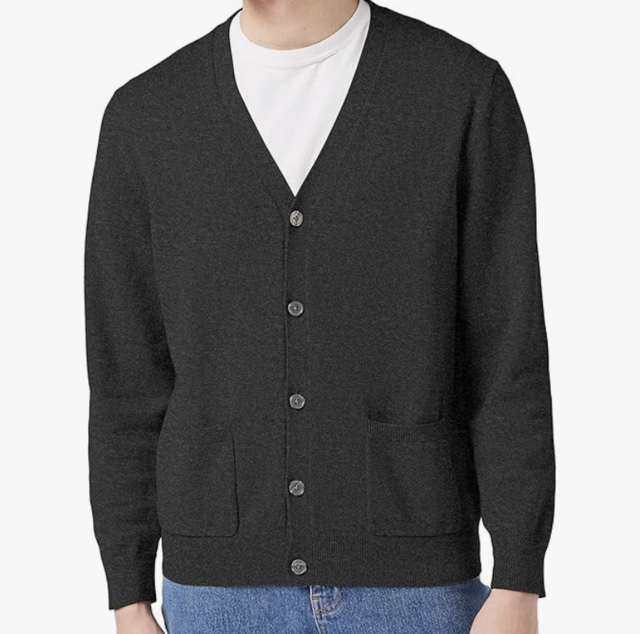 Amazon Essentials Men's Cotton Cardigan Sweater