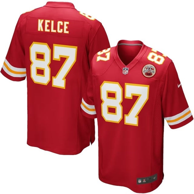 Youth Nike Travis Kelce White Kansas City Chiefs Game Jersey