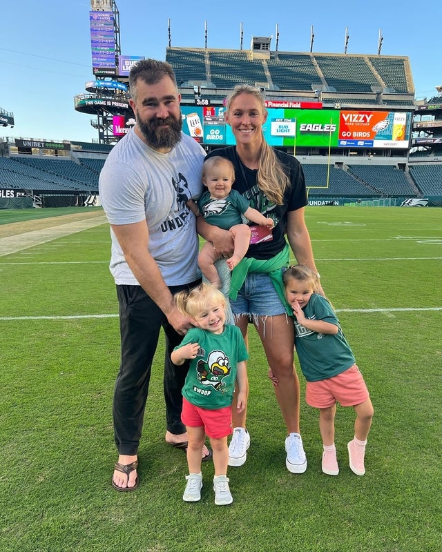 Jason Kelce and Kylie Kelce