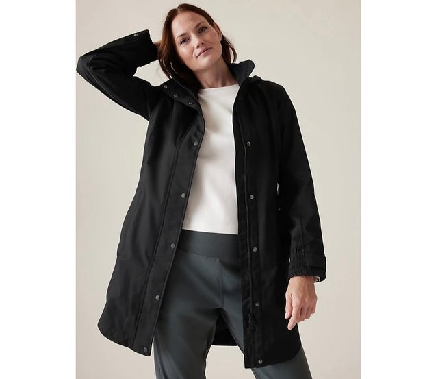 Athleta RainOut Sutro Long Trench