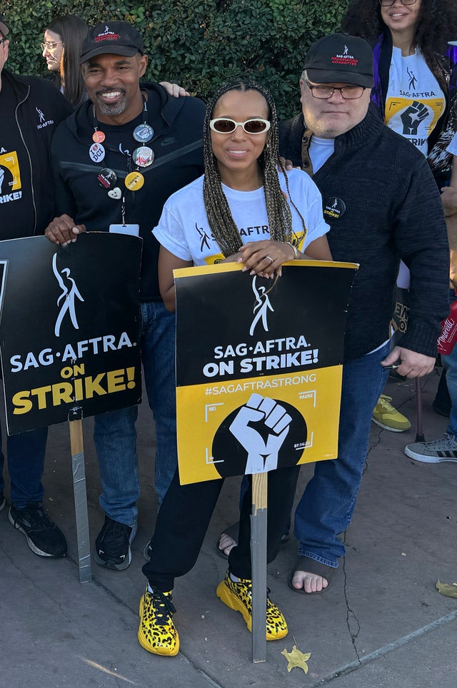 Jason George, Kerry Washington and Sean Astin