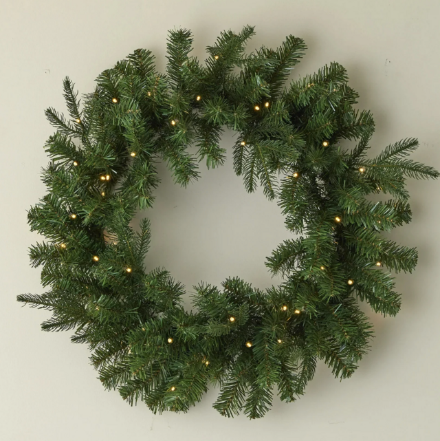 Seasonal LLC Valley Pine 24" Wreath Pre-Lit