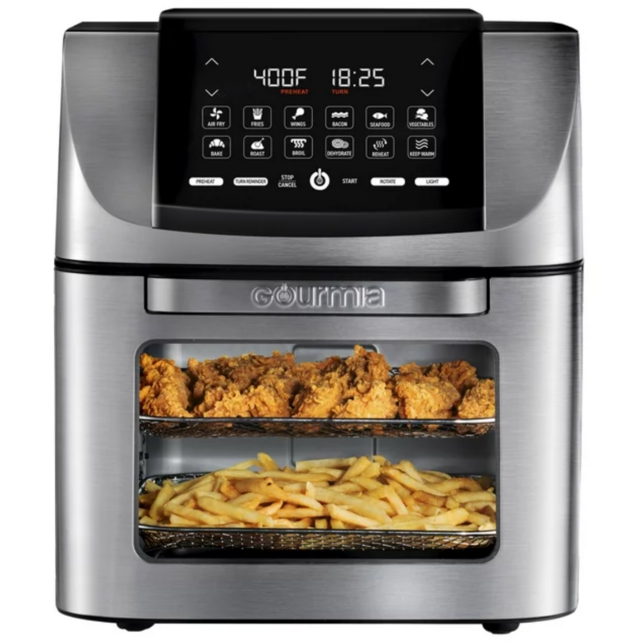 Gourmia All-in-One 14 QT Air Fryer, Oven, Rotisserie, Dehydrator
