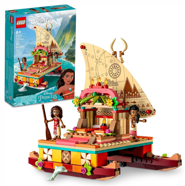 LEGO Disney Princess Moana's Wayfinding Boat Building Toy