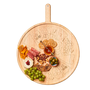 Sophistiplate Charcuterie Board with Placement Guide