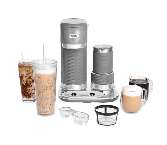 Mr. Coffee 4-in-1 Single-Serve Latte Lux, Iced, and Hot Coffee Maker