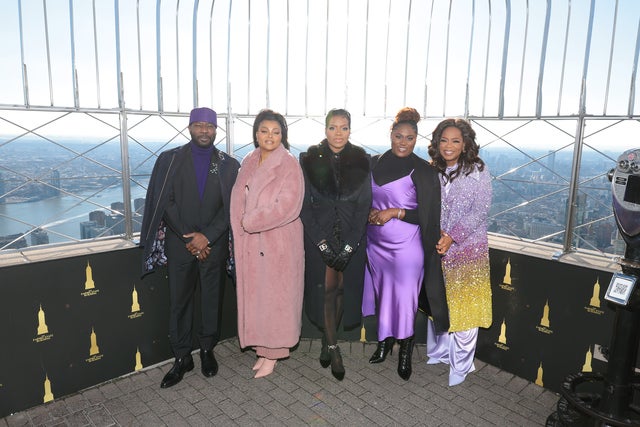 Blitz Bazawule, Taraji P. Henson, Fantasia Barrino, Danielle Brooks, and Oprah Winfrey