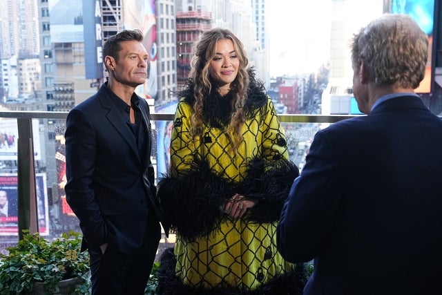 Ryan Seacrest and Rita Ora 