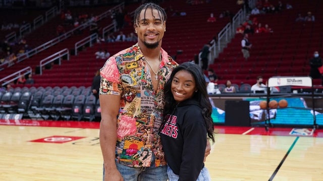 Simone Biles and Jonathan Owens