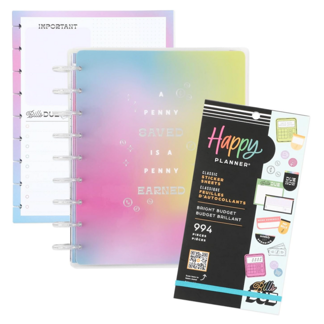 Happy Planner Bright Budget 12-Month Planner Box