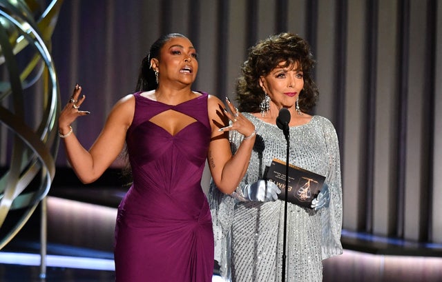 Joan Collins and Taraji P. Henson