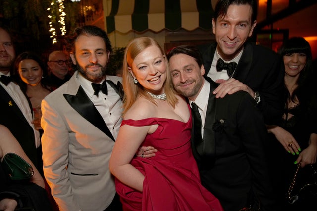 Arian Moayed, Sarah Snook, Kieran Culkin and Nicholas Braun