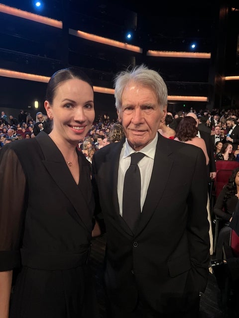 Nina Podolska and Harrison Ford