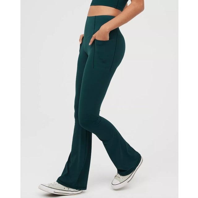 Offline By Aerie Real Me Xtra Hold Up! Pocket Bootcut Legging