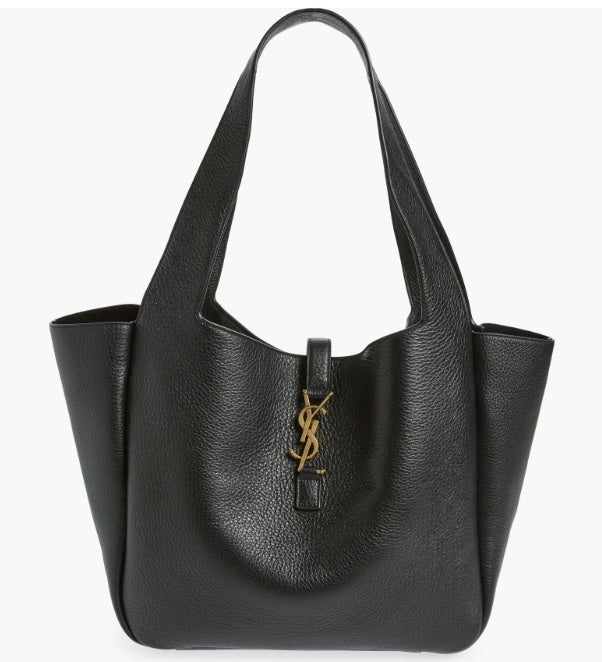 Saint Laurent Bea Deerskin Leather Tote