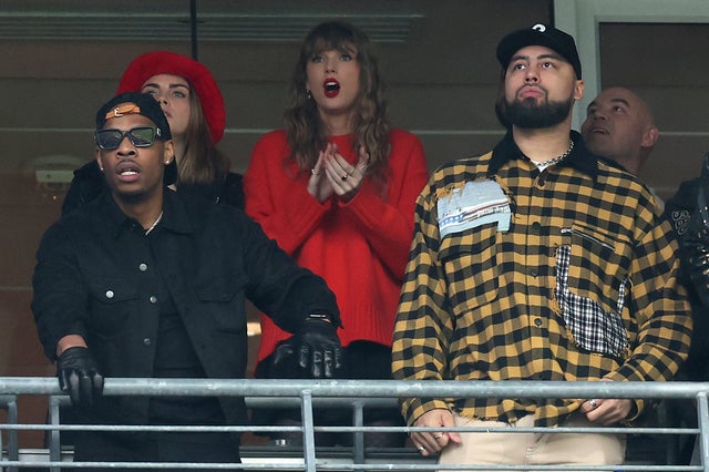 Cara Delevingne, Taylor Swift and Ross Travis