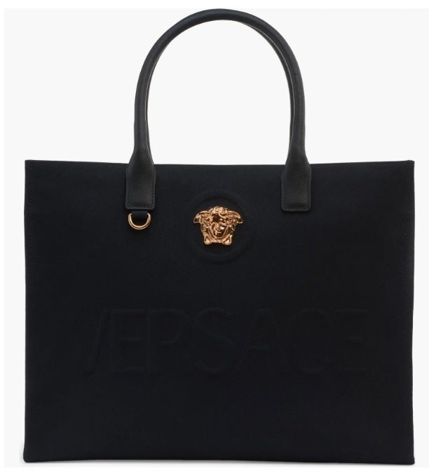 Versace La Medusa Canvas Tote