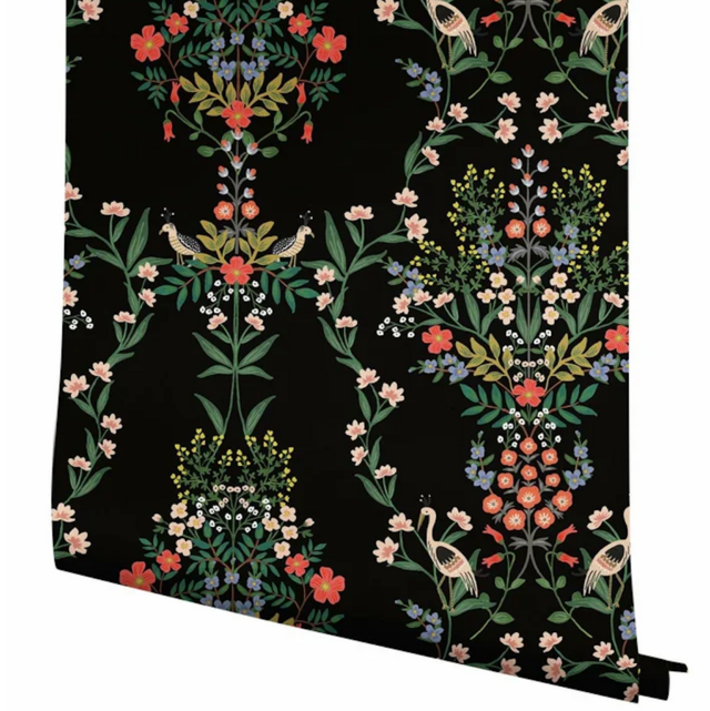 Rifle Paper Co. Luxembourg 20' L x 27" W Peel and Stick Wallpaper Roll