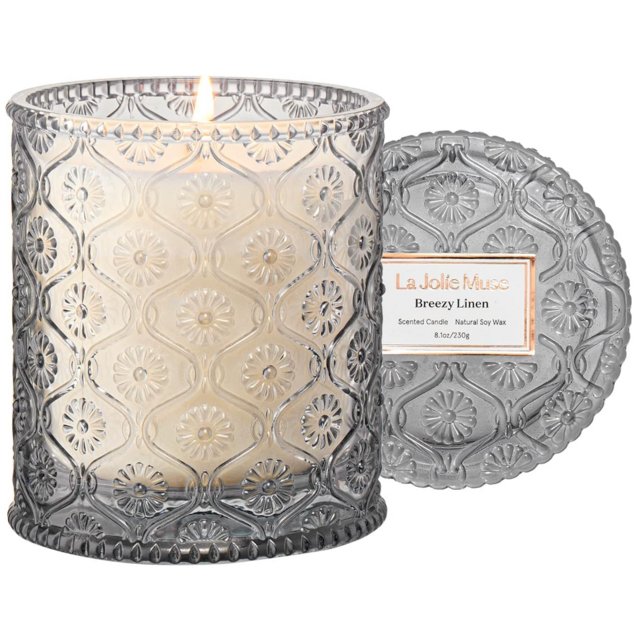 La Jolie Muse Breezy Linen Scented Candle