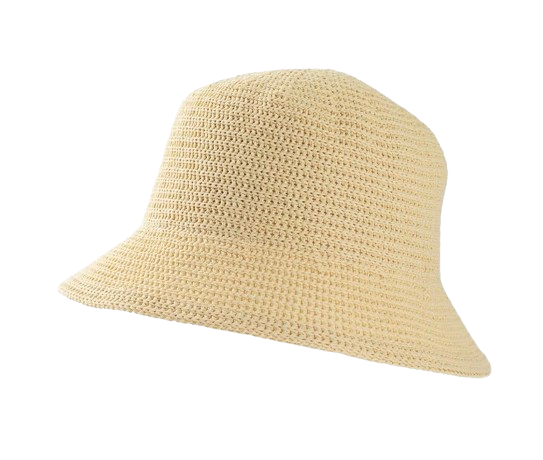 MEINICY Women's Mesh Woven Bucket Hat