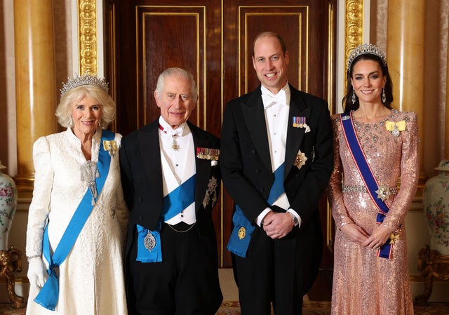 Queen Camilla, King Charles III, Prince William and Kate Middleton