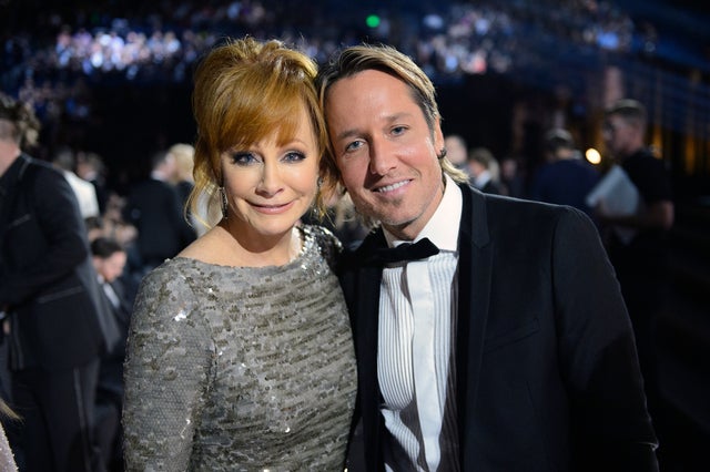 Reba McEntire and Keith Urban at the 50th Annual CMA Awards in November 2016.