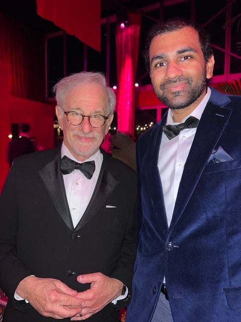 Steven Spielberg and Nitish Kannan