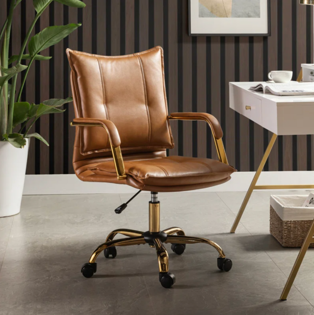 Will Arlo Interiors Leather Task Chair