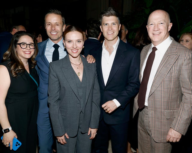 Rachel Adler, Joe Machota, Scarlett Johansson, Colin Jost, Bryan Lourd 