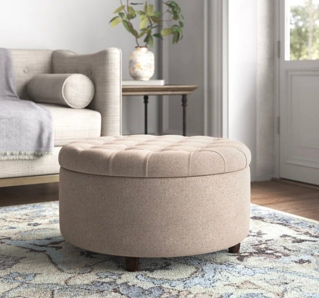 Parker Upholstered Storage Ottoman