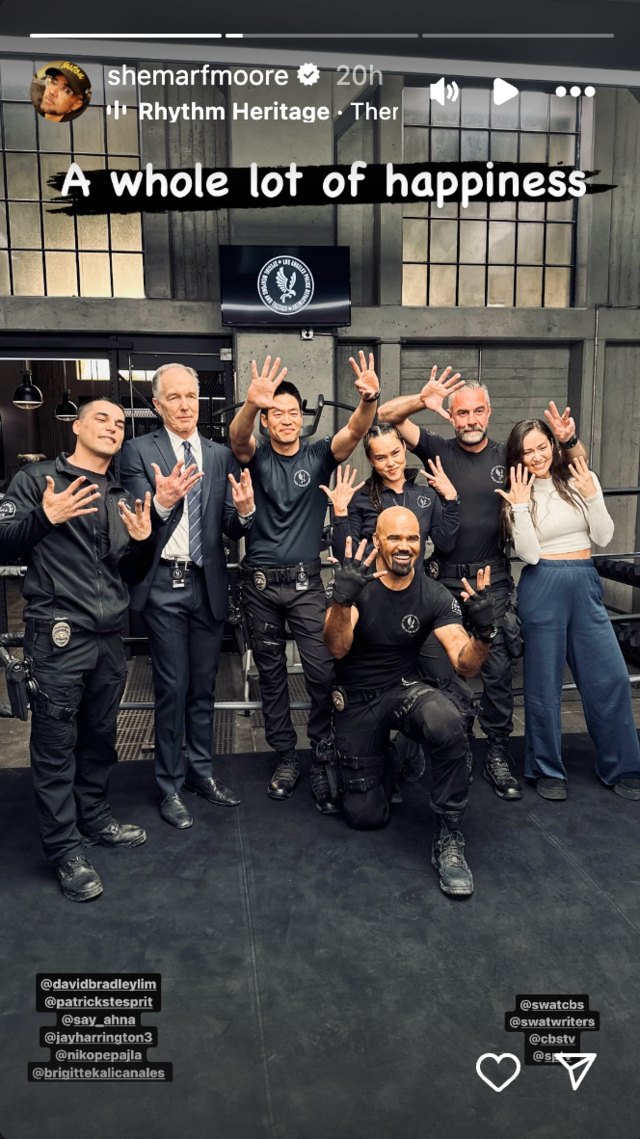 Shemar Moore and S.W.A.T. cast