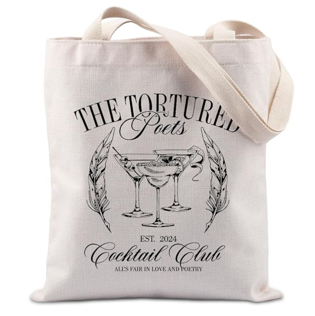 Lywjyb Birdgot Tortured Poets Cocktail Club Tote Bag