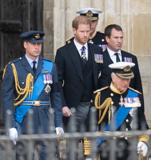 King Charles, Prince William and Prince Harry