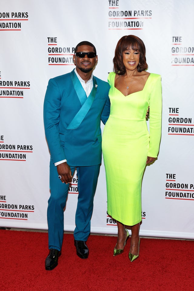 Usher and Gayle King