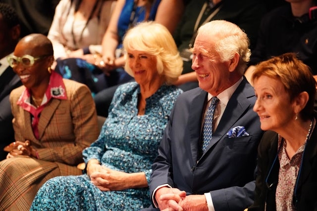 Cynthia Erivo, King Charles III and Queen Camilla 