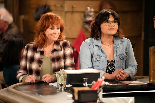 Reba McEntire and Belissa Escobedo in 'Happy's Place.'