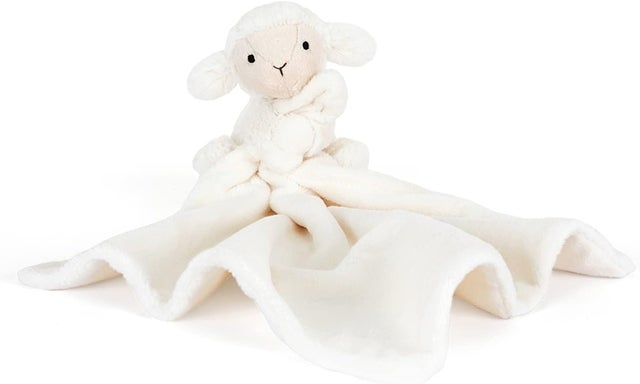 Bashful Lamb Baby Stuffed Animal Security Blanket