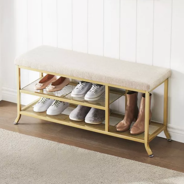 WhizMax Shoe Storage Bench with Padded Seat
