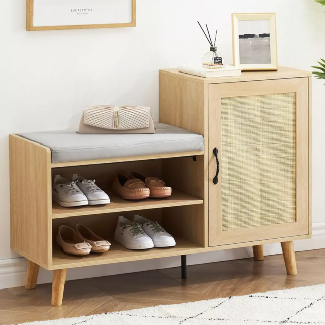 Whizmax Shoe Bench with Storage Shoe Cabinet