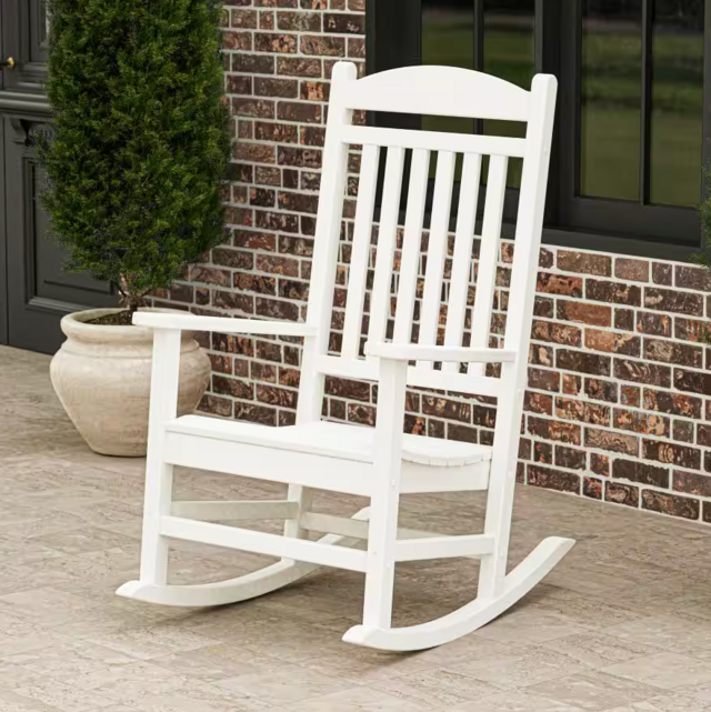 Polywood Grant Park Plastic Rocking Patio Chair