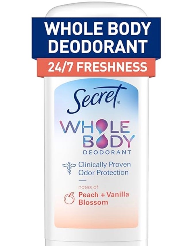 Secret Whole Body Deodorant Stick for Women - Peach and Vanilla 