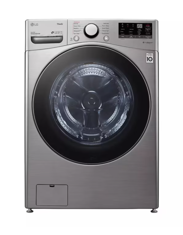 LG 4.5 cu. ft. Ultra Large Capacity Front Load Washer in Graphite Steel